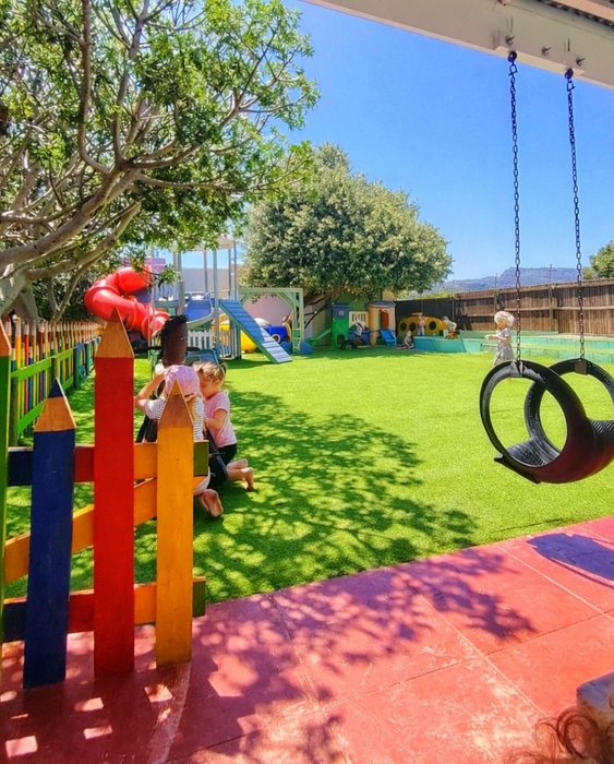 Playground with pencil fence